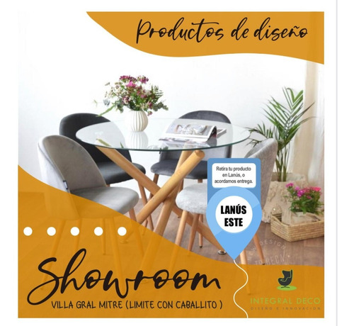 Silla Viena Minimalista Pack 4 Unid Chenille
