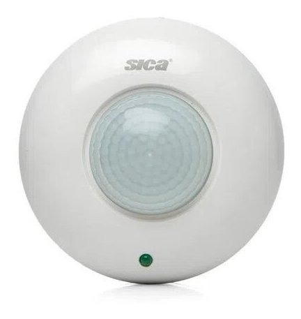 Imagen 2 de 7 de Sensor Detector Movimiento Techo 360º Aplicar Cieloraso Sica