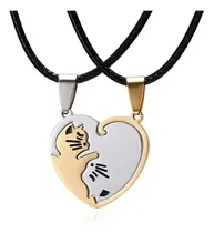 Comprar Collar Yin Yang Gatitos Parejas Amigos 2 En 1 Acero