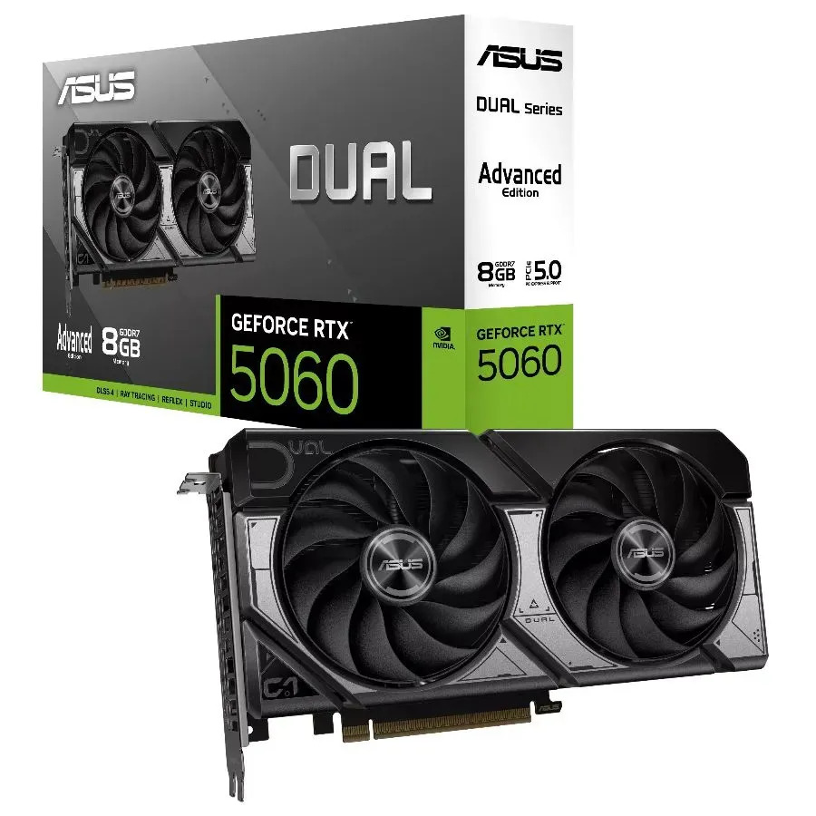 Placa De Video GeForce RTX 5060 8Gb Asus Dual Oc Edition