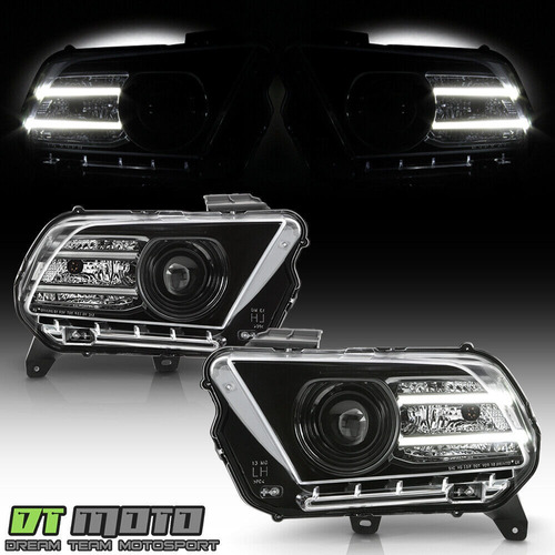 Par Faros Negro Led Drl Ford Mustang Shelby 2010 5.4l