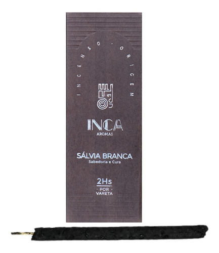 Incenso Inca Natural Salvia Branca - Especial - Caixa C/ 9 Varetas