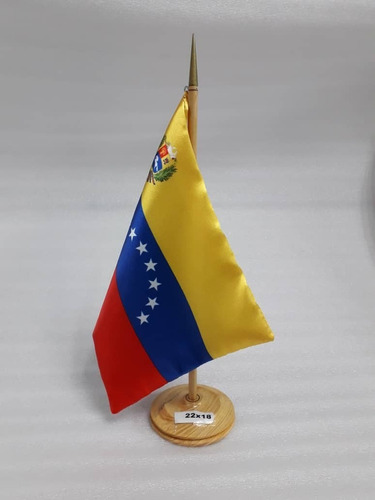 Bandera De Venezuela Para Escritorio 22x18 Mayor Y Detal