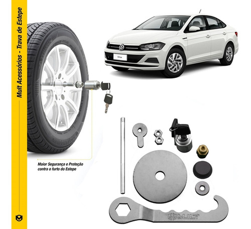 Trava De Estepe Anti Furto Premium Vw  Virtus