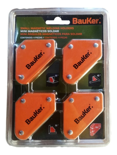 Magnéticos Escuadras Para Soldar Marca Bauker  Set 4