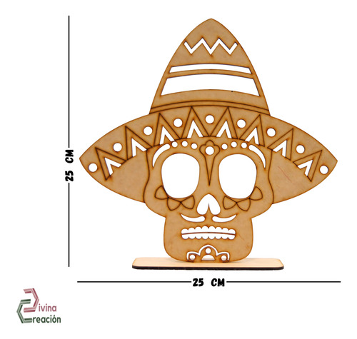 Kit 4 Caretas Figuras De Calaveras Día De Muertos Halloween