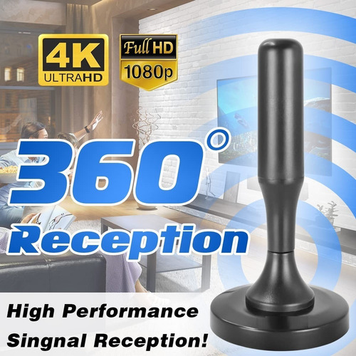 Imagen 8 de 10 de Antena Para Tv Abierta Hd Canales De Aire Led O Smart Tv
