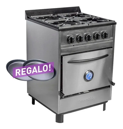Cocina Industrial Depaolo Retro 4 H 60 Cm Horno Pizzero | MercadoLibre