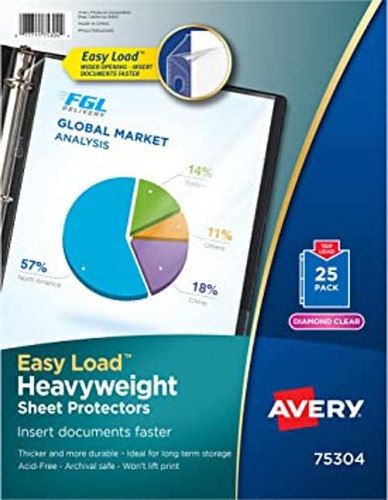 Avery Protectores De Hojas Antirreflectantes Resistentes