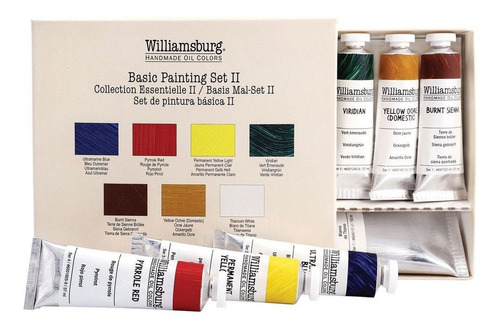 Óleo Williamsburg Set Pintura Básico Ii 6 Tubos X 37ml Color del óleo Multicolor