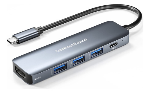 Hub Usb C, Adaptador Multipuerto Usb-c Dockteckexpand 5 En 1