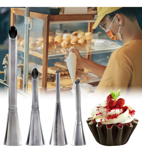 Creme Glacê Bico Bico Lady Lock Formas Cupcake Puff