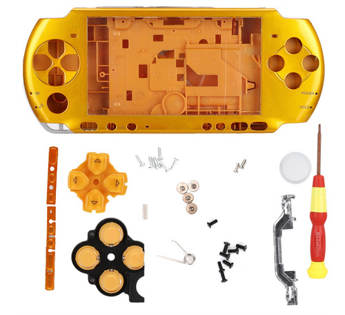 Caso Do Console De Jogo Psp3000 Com Chave De Fenda Shell De Habitação Completa Do Compacto Wearable