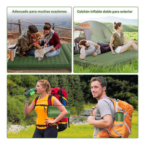 Colchón De Aire Doble Para Acampar