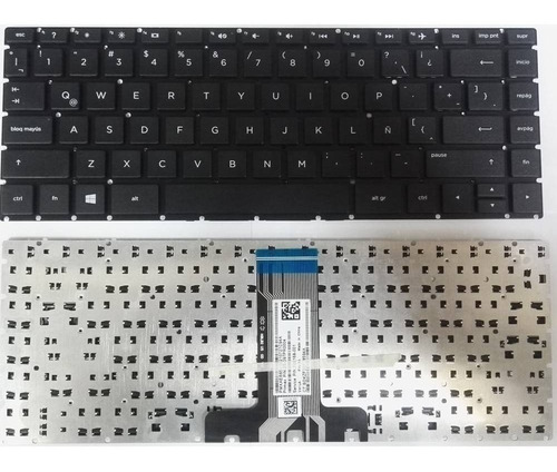 Imagen 3 de 3 de Teclado Hp 240-g6 245-g6 246-g6 Negro Español Compatible