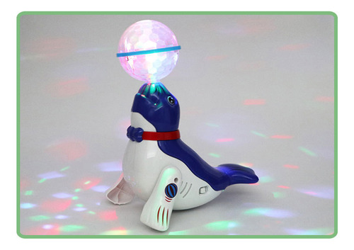 Juguete Eléctrico Musical Para Perros Whe Top Ball Sea Puppy