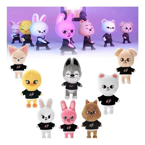 Brinquedo de pelúcia Skzoo Stray Kids Cartoon Animal Brown Bear
