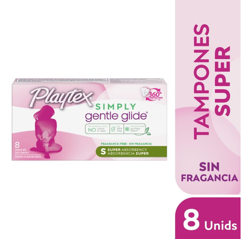 Tampones Playtex Simply Gentle Glyde Super X 8und