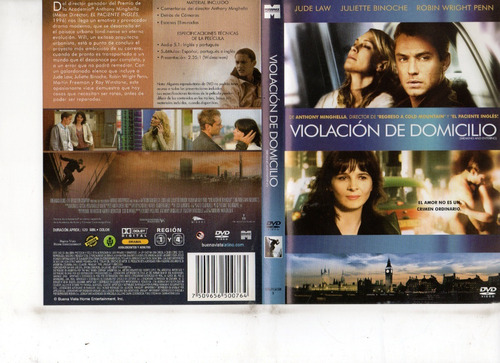 Violación De Domicilio - Dvd Original - Buen Estado