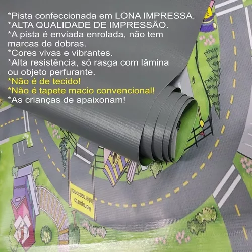 Tapete Pista Para Brincar De Carrinhos Br66 - Amo Adesivo