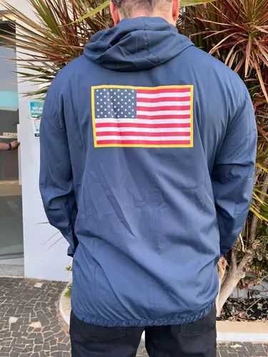 Jaqueta Masculina Custom Windbreaker Marinho 3298 Txc Brand