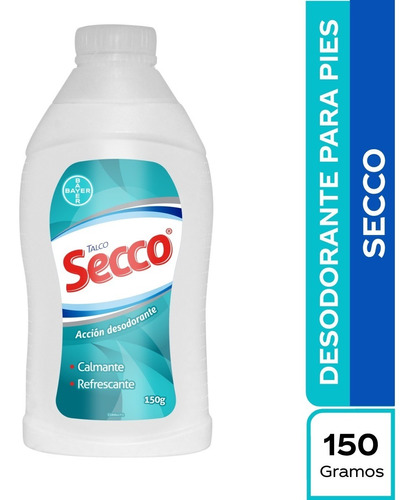 Talco Desodorante Para Pies Secco - g a $70