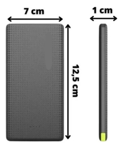Carregador Portatil Celular iPhone Samsung Bateria 5000mha Cor Preto