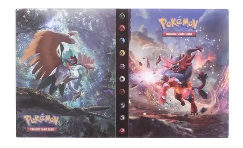 Álbum Para Cartas Pokémon Capacidade 240 Cards Pikachu Eevee em