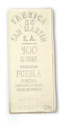 25 Metros Manta Cruda San Martin #100 Ancho 92 Cm.