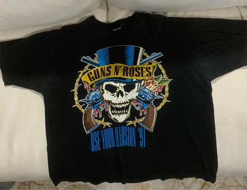 Camiseta Vintage Original Guns N Roses Tour 1991