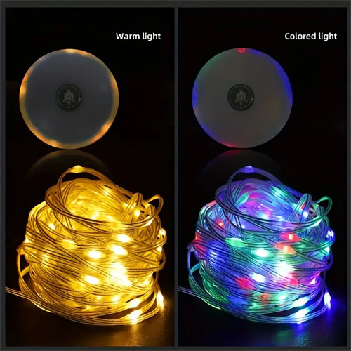 Cadena De Luces Led 3 En 1 Para Acampar, Guirnalda De Luces