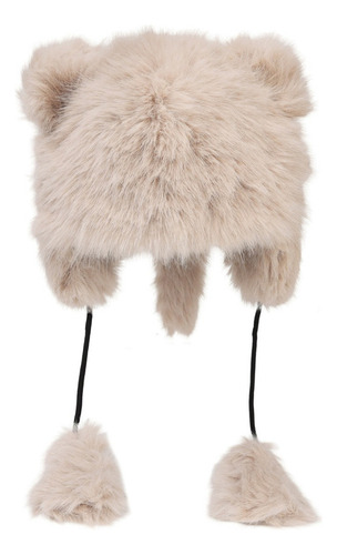 Jy Gorro De Pescador Cálido De Peluche De Oso Con