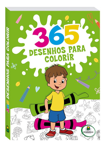Livro 365 Desenhos Para Colorir (verde)