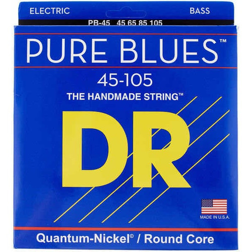 Cuerdas De Bajo Dr Puré Blues Nickel 45-105