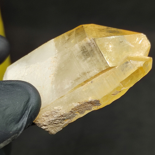 Cuarzo Limon - Amarillo Gemelo Tantrico - Lemuriano 5.7cm50g