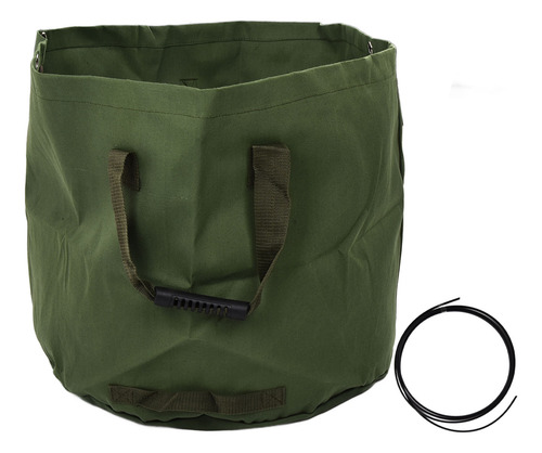 Bolsa De Lona Impermeable Para Hojas De Jardín, Gran Capacid