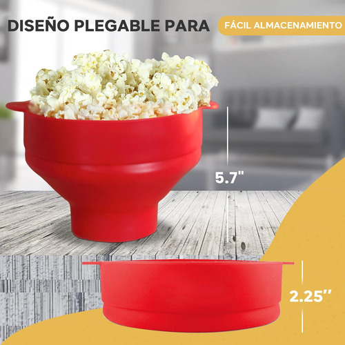 Palomera Para Microondas De Silicón, Palomitas Microondas,