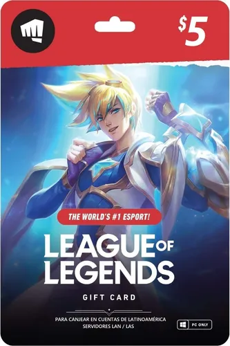 comprar Tarjeta League Of Legends Valorant Riot Points Gift Card (5)