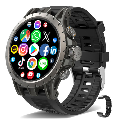 Gps Smart Watch Hombre Videollamada Para Hacer Una Llamada Tomar Una Foto Nfc Reloj Inteligente 8g+128g
