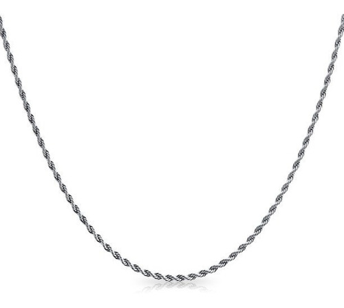 Imagen 3 de 8 de Cadena Collar De Hombre Cadenita Soga Acero Quirurgico