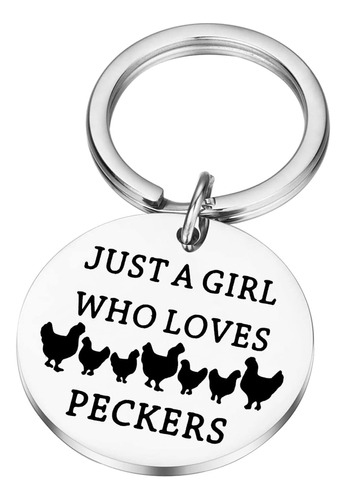 Pliti Chicken Lover Gifts Just A Girl Who Loves Peckers Lady