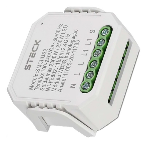 Interruptor Steck Smarteck 1 Modulo Interno Mini Wi-fi - Smc