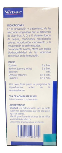 Vitafluid Vitaminas Ade Virbac 500ml
