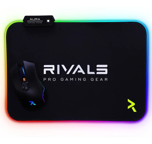 Mouse Pad Gamer Rgb Rivals Aura Starting Versión 35x25cm