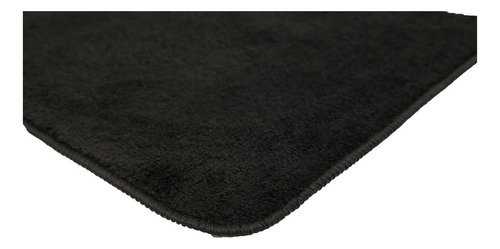 Tapete De Banheiro Vizapi Madam 50x70cm Preto Resistente, Confortável. 100% Poliéster Com Base Antiderrapante. Lavável Na Máquina