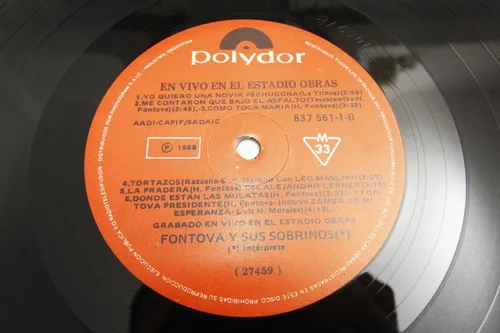 Vinilo Fontova Y Sus Sobrinos Fontova Presidente 1988 Ex (Usado)