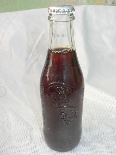Coca Cola De Vidrio Con Líquido Original 