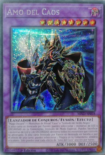 Yugioh! Amo Del Caos Mp23-sp018 1a E Secreta