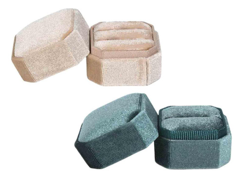 Boda Elegante Anillos Caja Terciopelo Joyero Para Niñas