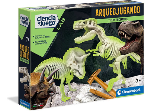 Juego Excavar Fósil De Dinosaurio Triceratops Para Niños